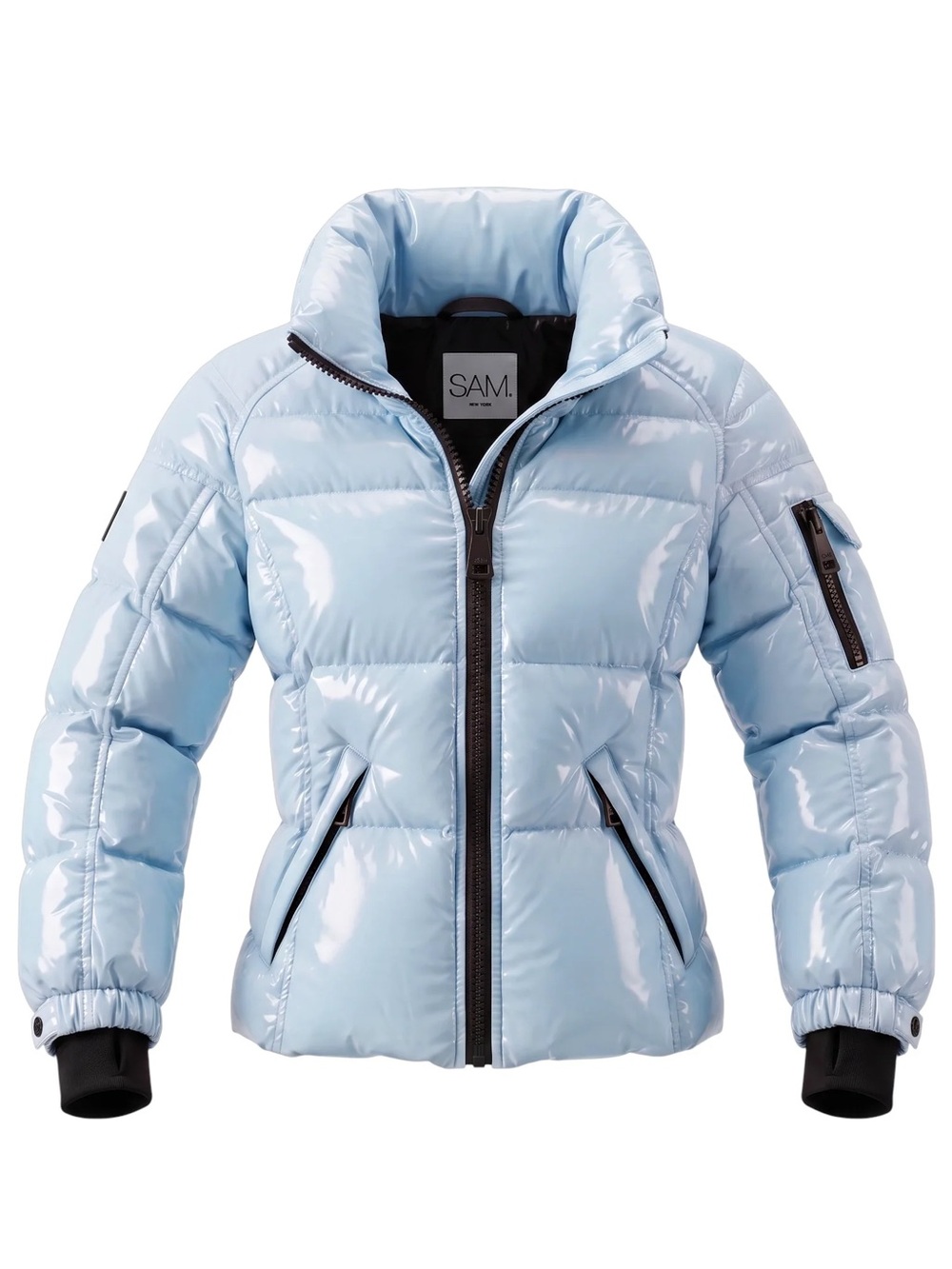 SAM. New York Girls Freestyle Frost Funnel-Neck Down Puffer 8/10